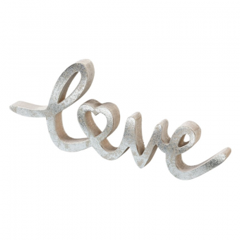Schrift "Love" aus Holz